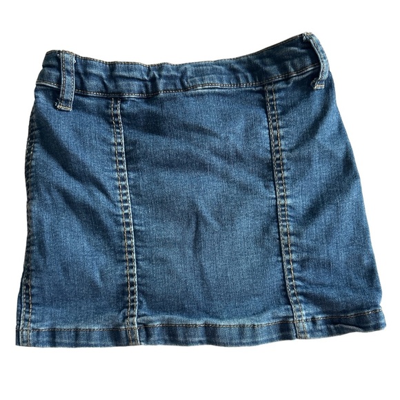 Hippie girl denim skirt with pockets and adjustable waist size 6 - Picture 2 of 10